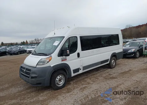 2014 Ram Promaster 3500 High Roof из США, поврежденный, VIN 3C6URVJG8EE124653
